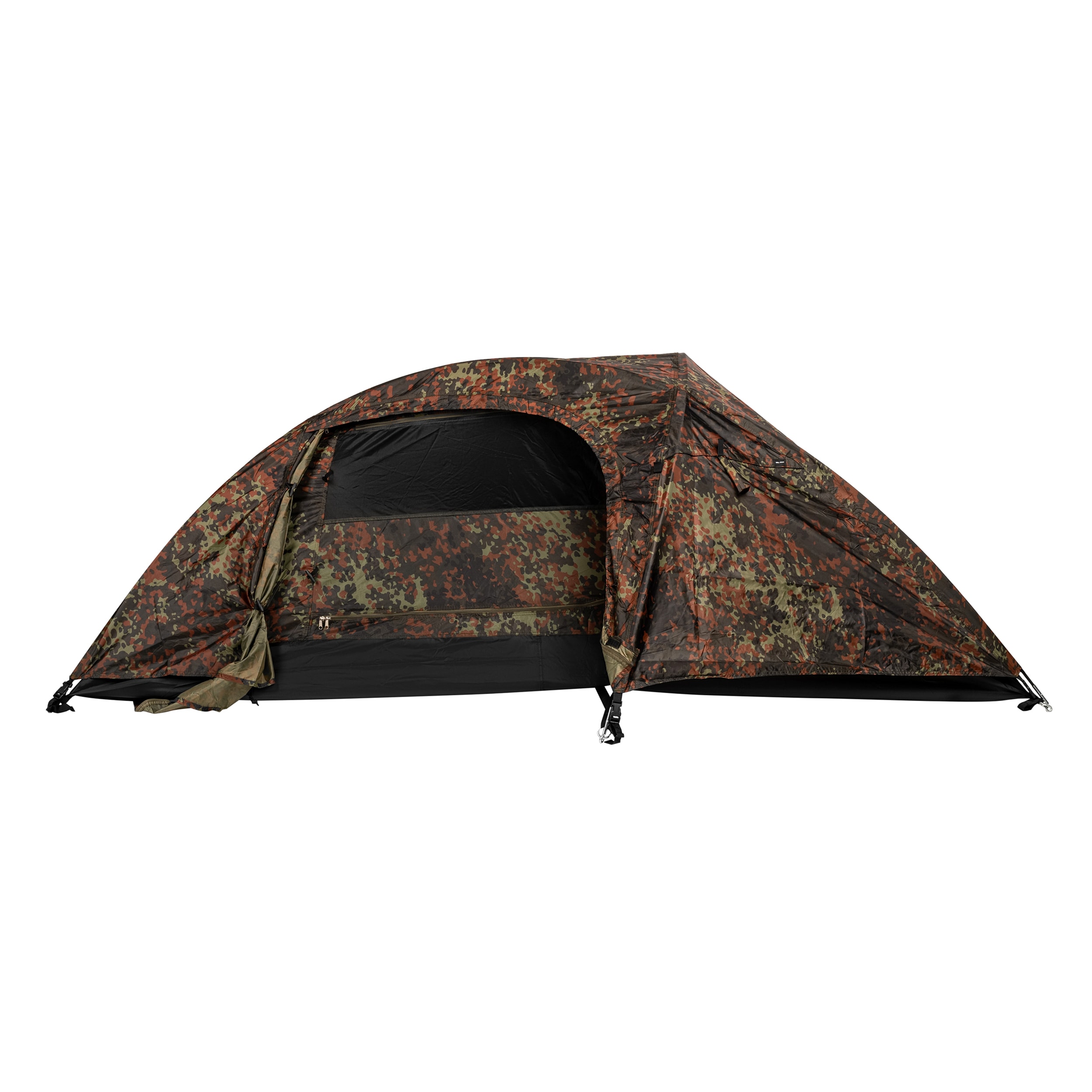 1-personen-zelt-512gkb-1.jpg Mil Tec Recom 1 Personen Zelt Flecktarn – Bild 1