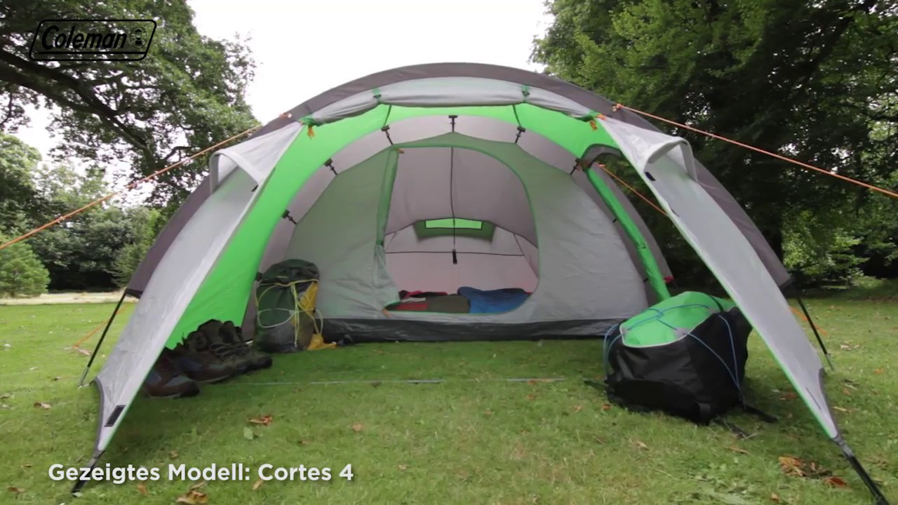 3-mann-zelt-495rdx-1.jpg Coleman Cortes 3 Zelt, 3 Personen, 370x185cm, blau bei Camping Wagner Campingzubehör – Bild 1