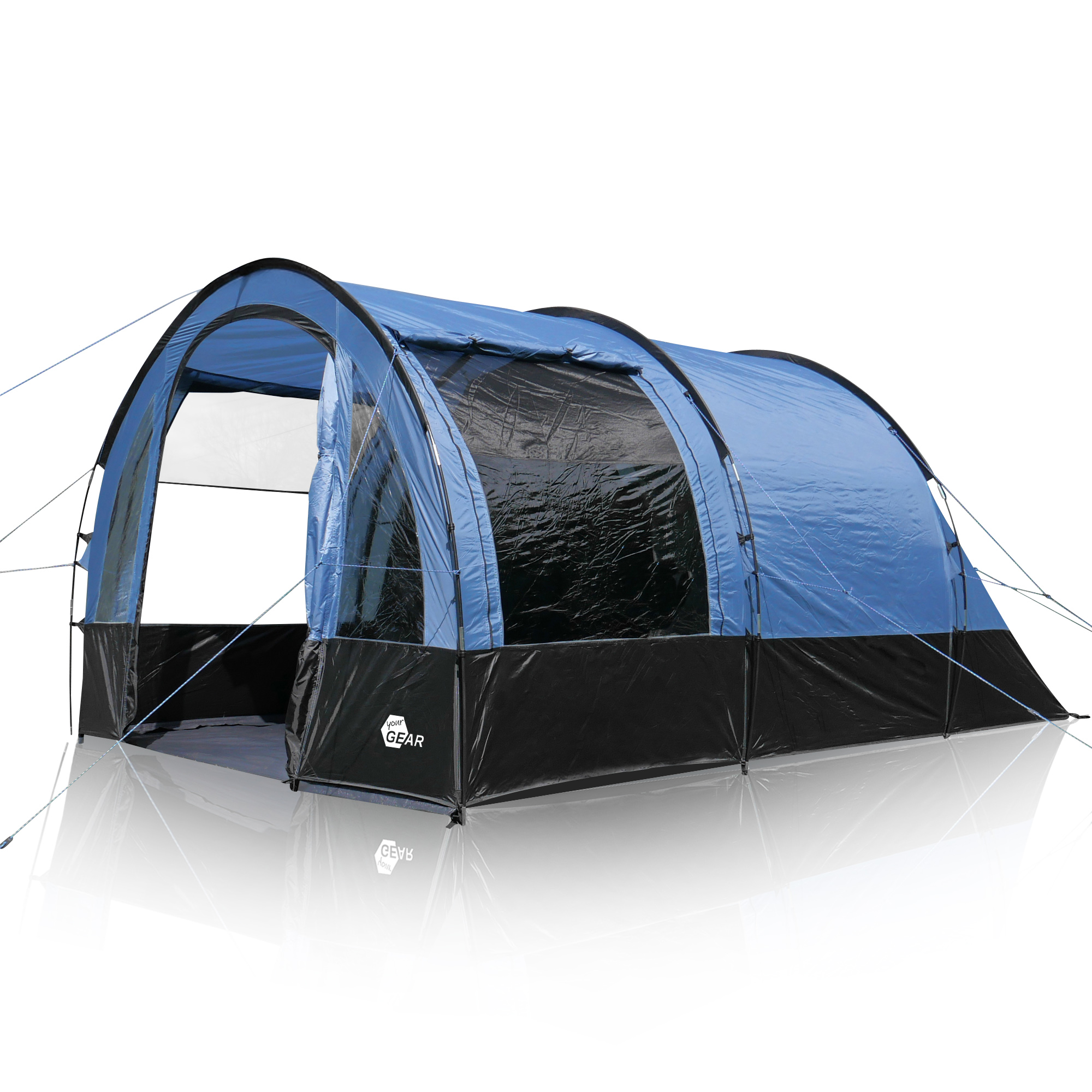 4-personen-zelt-974eyk-1.jpg your GEAR Zelt Mistral 4 Personen Tunnelzelt mit Stehhöhe, Familienzelt 410 x 250 x 190 cm, UV 50+, 3000 mm – Bild 1