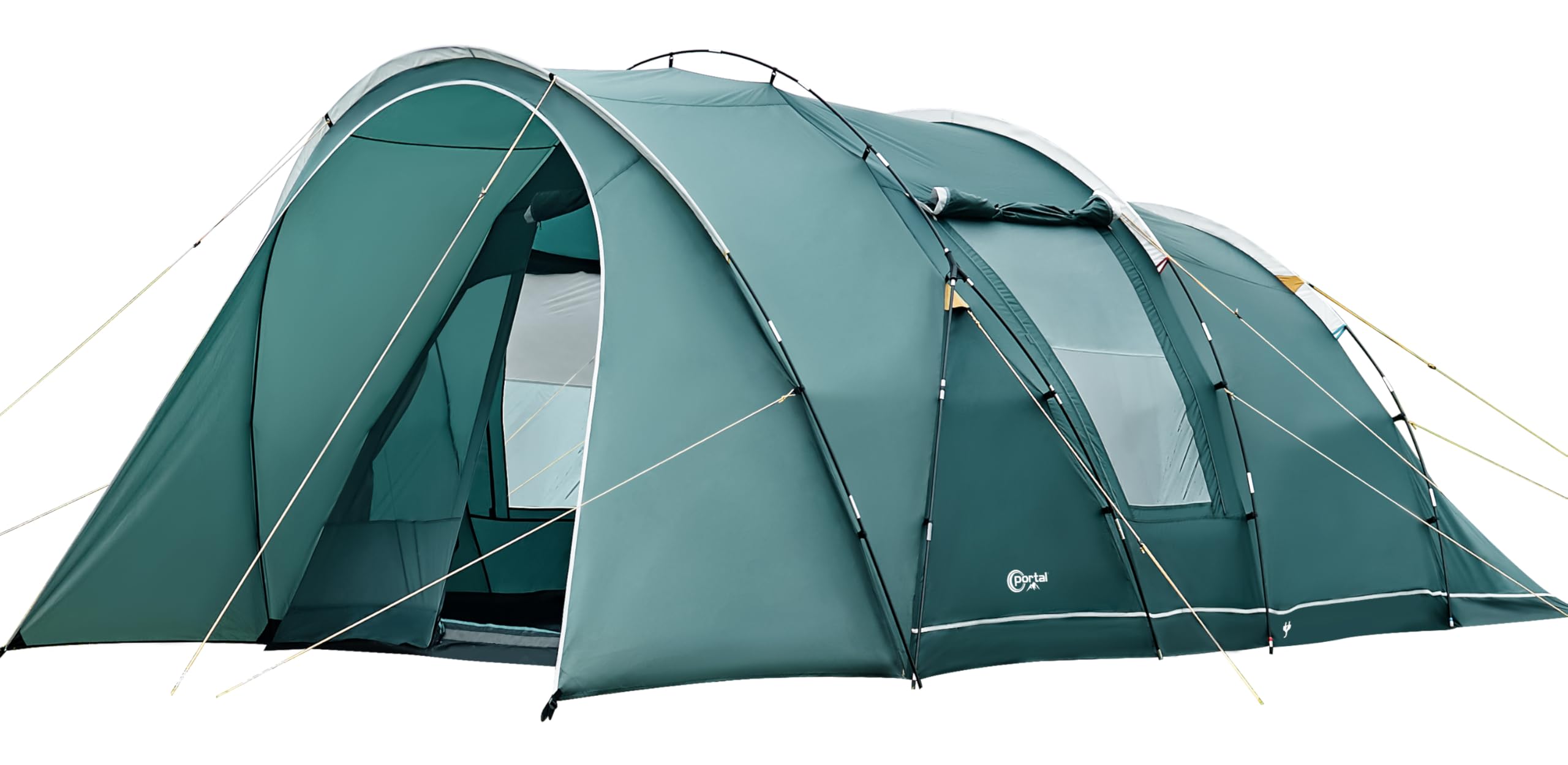 6-personen-zelt-361bnz-1.jpg Portal Zelt 5 6 Personen Tunnelzelt 6 Mann Luxus Campingzelt | 3000mm Wasserdicht 2 Schlafkabinen mit Stehhöhe Vorzelt Bodenwanne Groß Familienzelt ... – Bild 1