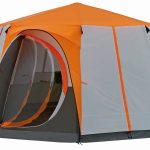 Octagon 8 Orange | 8 Personen Familienzelt mit riesiger Schlafkabine – Campingaz & Coleman