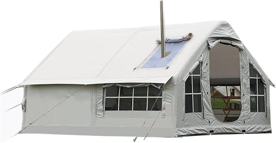 aufblasbares-zelt-982zoo-1.jpg Aufblasbares Zelt 6 Personen Extra Big Air Haus Zelt Familienzelt Einfache Einrichtung Outdoor Campingzelt Inflatable Tent Mit Kaminöffnung, ... – Bild 1