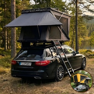 autodachzelt-191ejz-1.jpg Z Fold Dachzelt Autodachzelt Hardcase Aluminium in Grau oder Khaki Auto Zelt | eBay.de – Bild 1