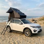 Autodachzelt Dachzelt Schwarz Grau Hardcase Aluminium Camping Triangle Autozelt optional mit Sonnensegel