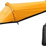 1 Personen Zelt, Ultraleichtes Wanderzelt, Tragbares Persönliches Biwakzelt Mit Tragetasche, Ultra leicht, wasserdicht, Campingzelt, Biwakzelt (Gelb) ...