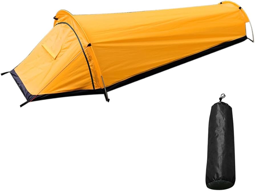 biwakzelt-292iod-1.jpg 1 Personen Zelt, Ultraleichtes Wanderzelt, Tragbares Persönliches Biwakzelt Mit Tragetasche, Ultra leicht, wasserdicht, Campingzelt, Biwakzelt (Gelb) ... – Bild 1