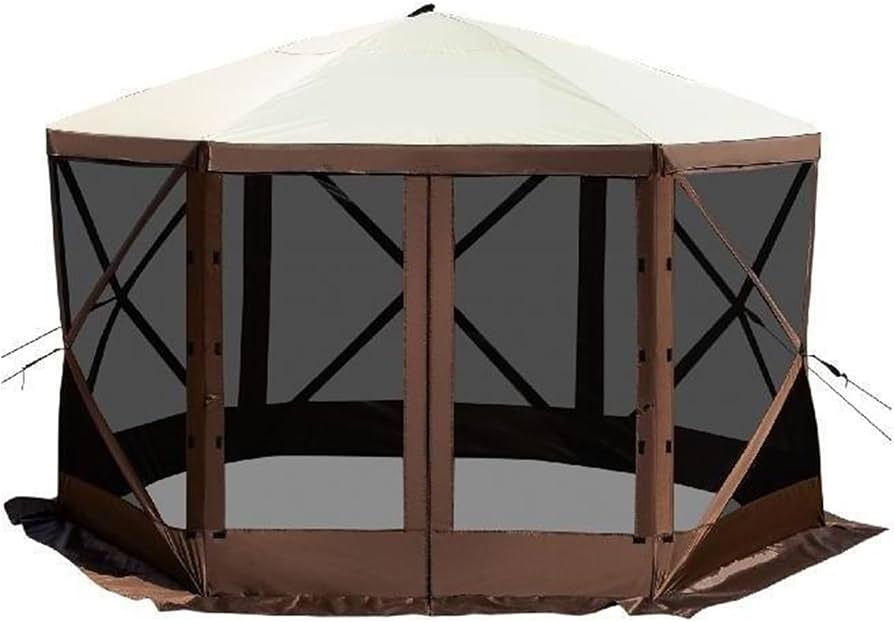campingpavillon-783npo-1.jpg Pop up Camping Pavillon, Camping Überdachung, 6 seitig, 12 Zoll X ' / 10& Sonnenschutzzelte & Überdachungen Camping & Wandern Heimwerkerprojekte für Anfänger(12 x 12 ft) : Amazon.de: Garten – Bild 1
