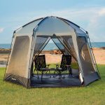 KINGCAMP Camping Pavillon Cairo Festival Garten Party Küchen Zelt UPF50+ Schutz
