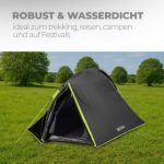 Campingzelt 2 Personen schwarz wasserdicht