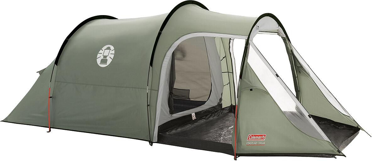 coleman-zelt-319acv-1.jpg Coleman Coastline 3 Plus Tunnelzelt, 3 Personen, 200x440cm, grün – Bild 1