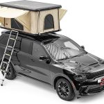 Dragon Winch Zelt Dachzelt Auto Aluminium Hartschale für 2 Personen inklusive Matratze, Teleskopleiter, Zubehörtaschen und Moskitonetze. Komfortables ...