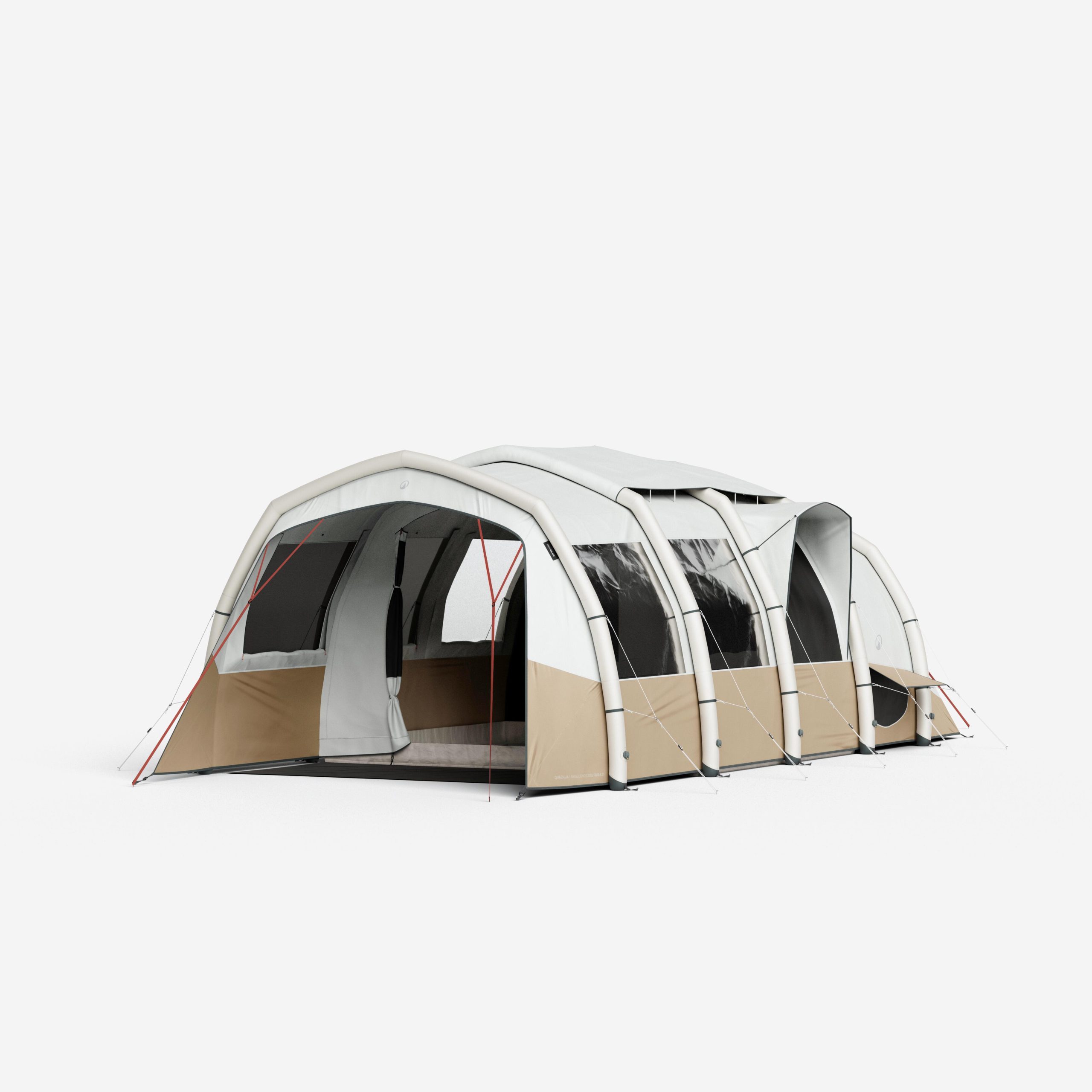 decathlon-zelte-649bly-1.jpg Familienzelt aufblasbar F & B Air Seconds 4.2 XXL für 4 Personen 2 Kabinen – Bild 1