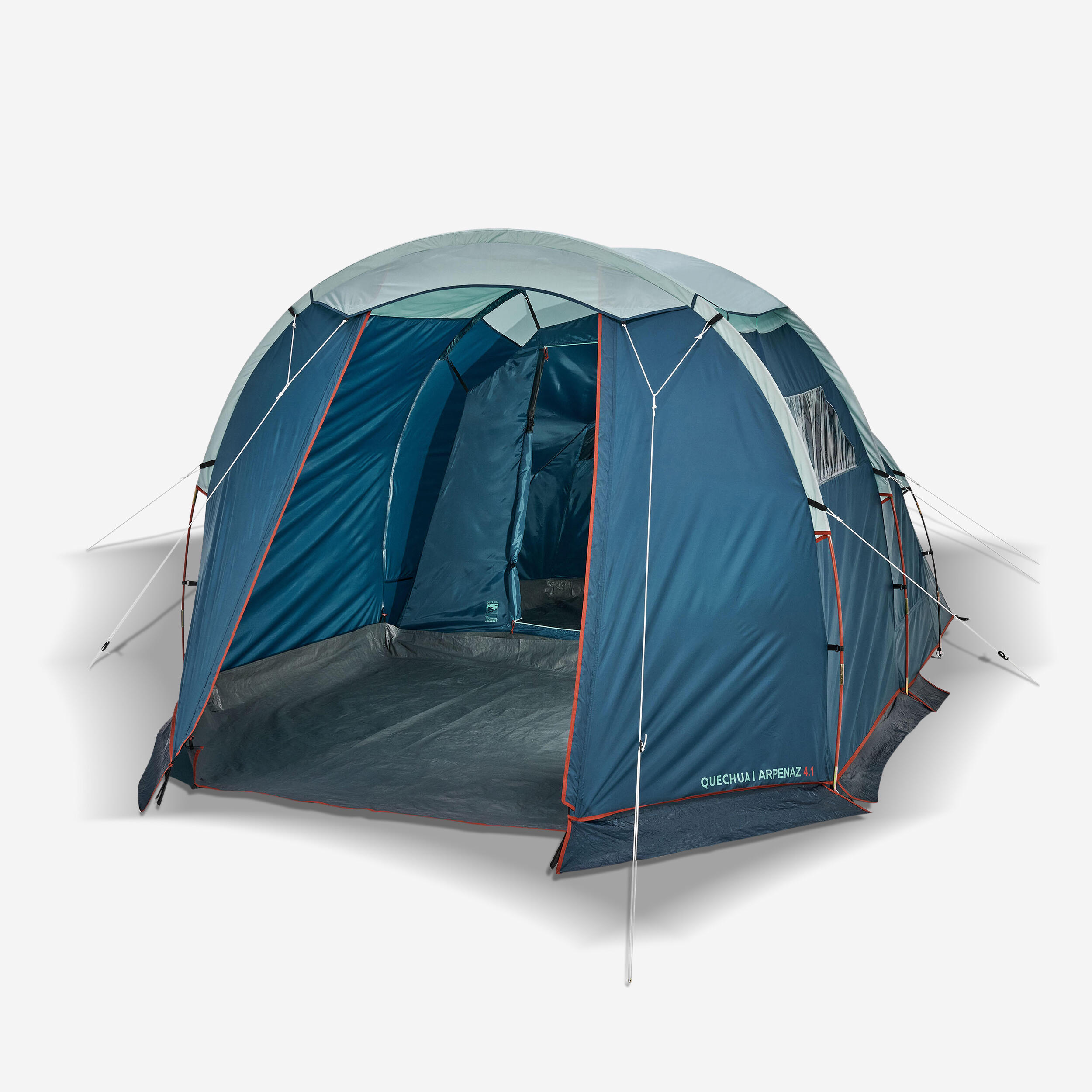 decathlon-zelte-919glx-1.jpg Familienzelt Stangenaufbau Arpenaz 4.1 für 4 Personen in 1 Kabine – Bild 1