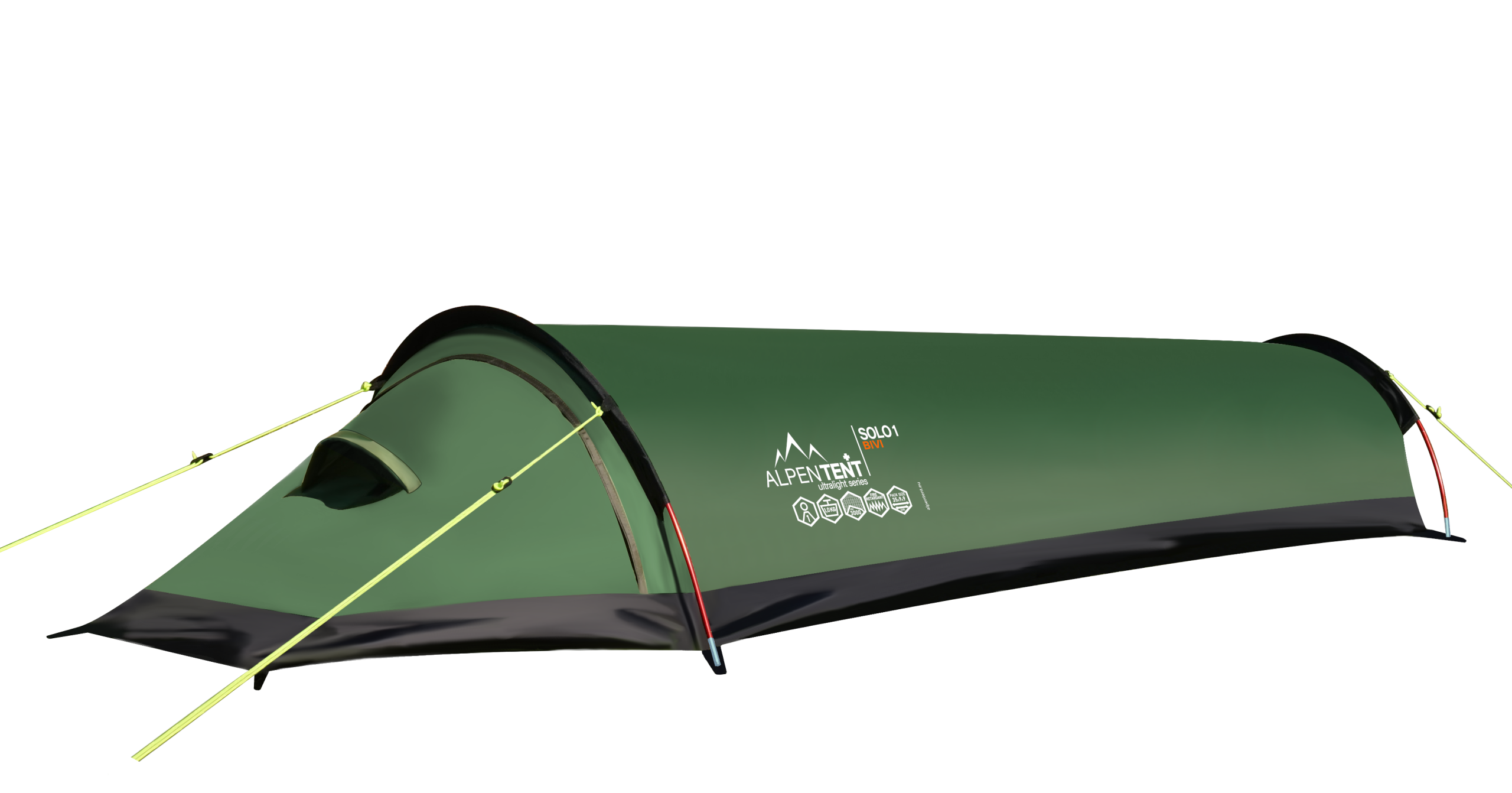 einmannzelt-288vra.png Leicht Zelt 1 kg AlpenTent Solo 1 Bivi Mink Trekkingzelt 1 Personen – Bild 1