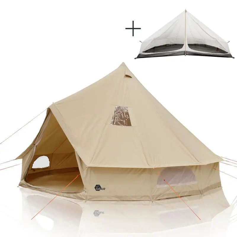 familienzelt-703guu.webp your GEAR Zelt Desert 8 Pro UV50+ Baumwolle Campingzelt Tipi Familienzelt mit Schlafkabine – Bild 1