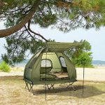 Semptec Urban Survival Technology 4in1 Doppelzelt, Feldbett, 2 Winterschlafsäcke, Matratze, Sonnenschutz