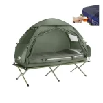 SoBuy Feldbett mit Zelt 7in1 Multifunktionales Campingzelt Firstzelte mit 7 in 1 Funktion: Feldbett, Schlafsack und aufblasbare Matratze für maximalen Komfort bei jedem Wetter – ideal für Outdoor Abenteuer. | Testberichte.de