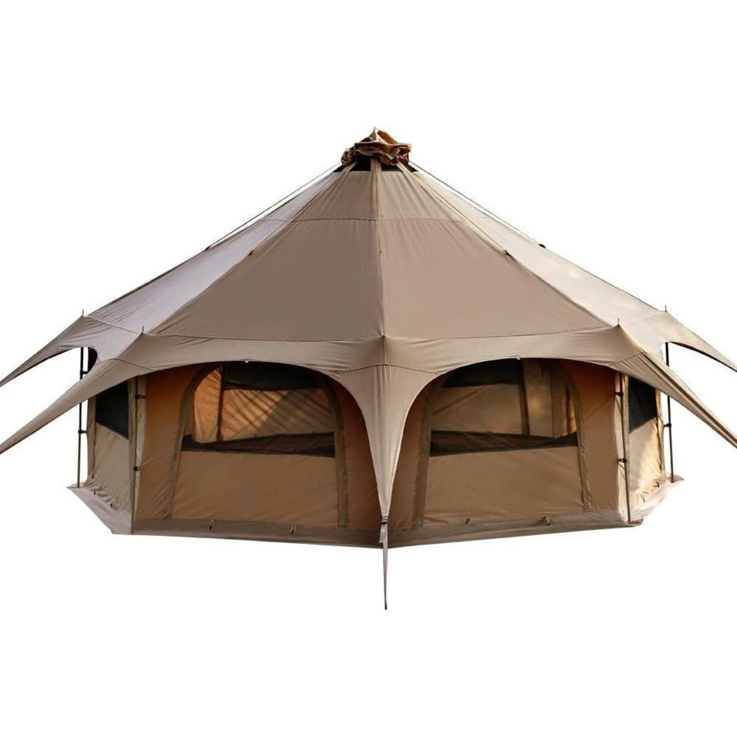 grosses-zelt-585lmr.jpg LuxusKollektion Tipi Zelt Tipi Zelt Baumwolle 6 8 Personen Familienzelt Canvas Großes Glamping – Bild 1