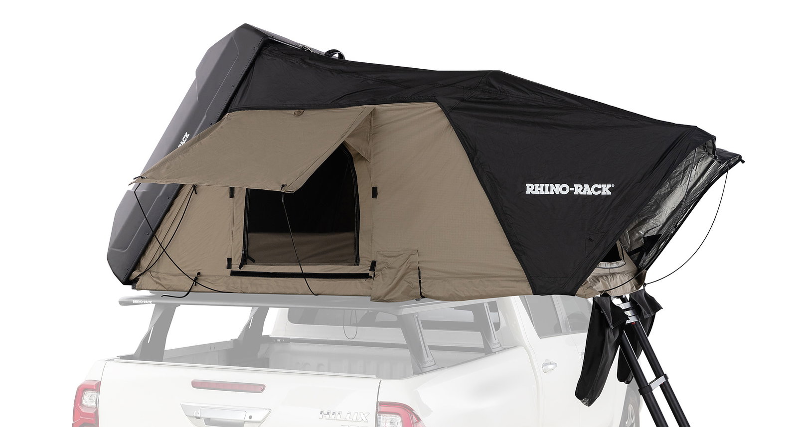 hartschalen-dachzelt-369nsm-1.jpg Rhino Rack Dachzelt, Hartschale, für 2 Personen, 2100mmx1300mm – Bild 1