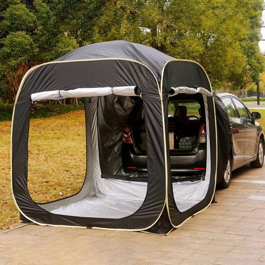 heckzelt-635mzm-1.jpg LESBJFDM Heckzelt Caddy Freistehend, UV Schutz, Ideal Für Camping Und Reisen, Aufblasbarer Autozelt Heckklappe 4 6 Personen, Universell Für Auto, LKW, SUV, Kofferraumzelt Heckklappenzelt : Amazon.de: Sport & Freizeit – Bild 1