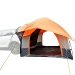Set 2x Heckzelt Auto/Autovorzelt/Kuppelzelt 1 2 Personen freistehend ME64 orange