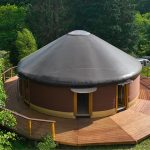 Moderne holz jurte : einzigartiges glamping erlebnis in Deutschland