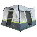 Explorer Zelt Luftzelt Trouper aufblasbares Familienzelt Mobilzelt 310x260x230cm (8m²) 4 Personen 3000mm Wassersäule freistehend wettergeschützter ...
