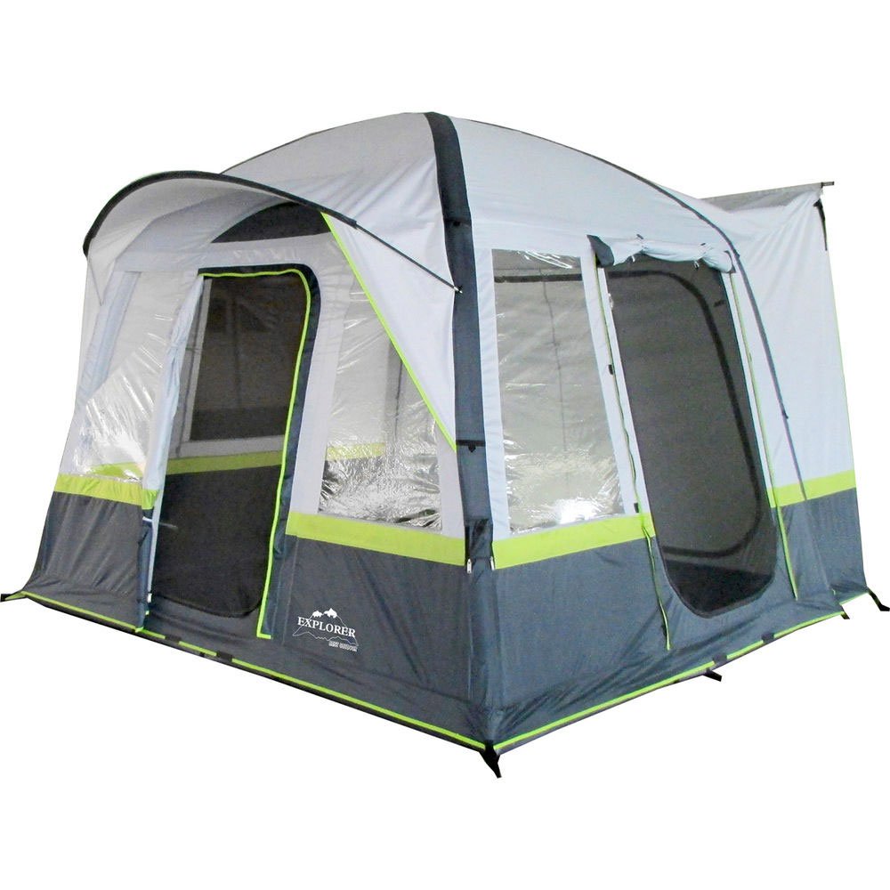 luftzelt-025cmk-1.jpg Explorer Zelt Luftzelt Trouper aufblasbares Familienzelt Mobilzelt 310x260x230cm (8m²) 4 Personen 3000mm Wassersäule freistehend wettergeschützter ... – Bild 1