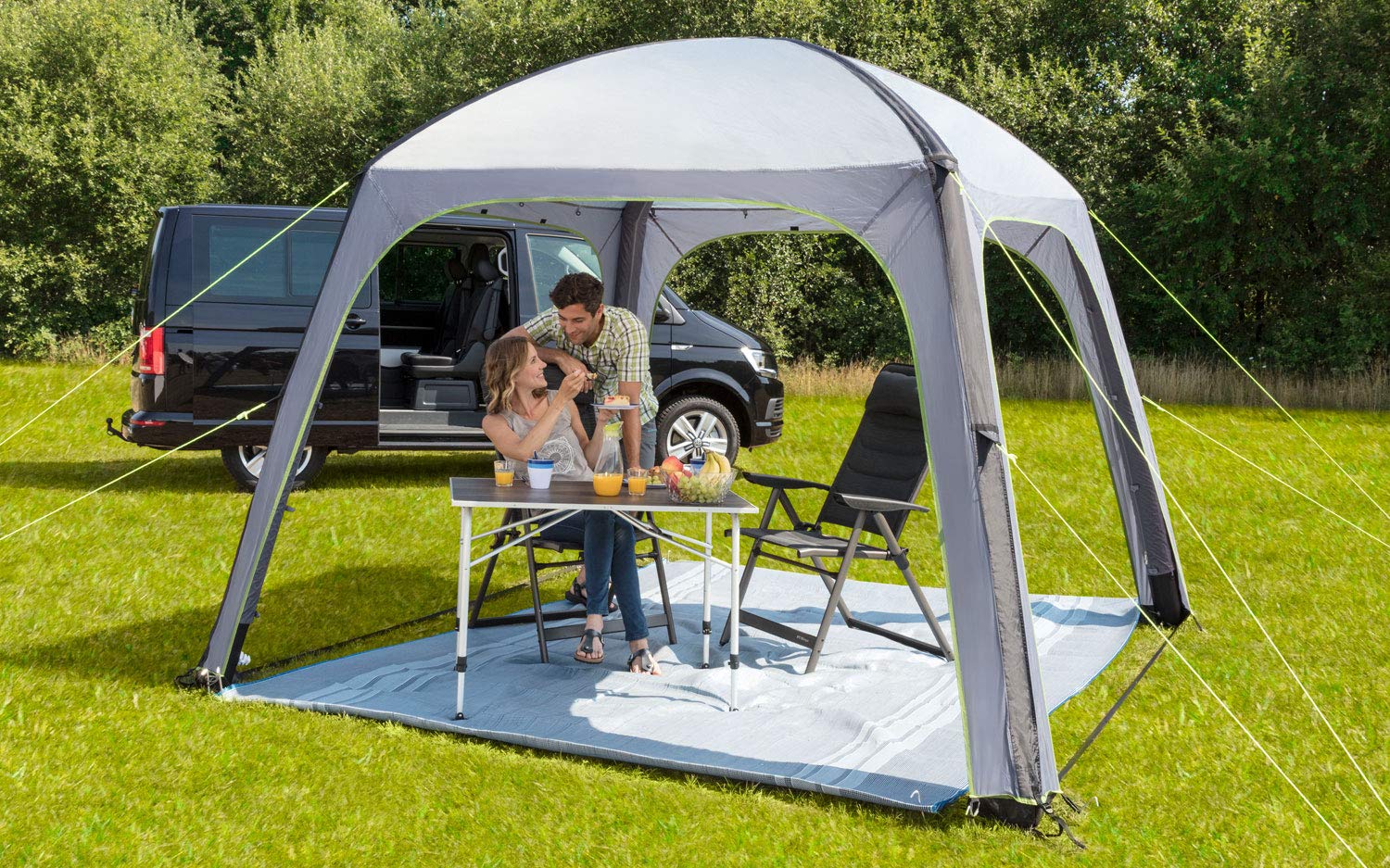 pavillon-aufblasbar-051hwv-1.jpg Amazon.de: BERGER Gazebo Air Deluxe Pavillon 3x3 m | Aufblasbares Partyzelt mit UV50+ Schutz & 3000 mm Wassersäule | Luftpavillon in Grau fürs ... – Bild 1