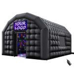VEVOR Aufblasbares Partyzelt 5x4x3,8 m, Würfelzelt für Disco Nachtclub, Pavillon Hochzeitszelt mit 680W Gebläse, Sandsack, 2 Fenster für ...