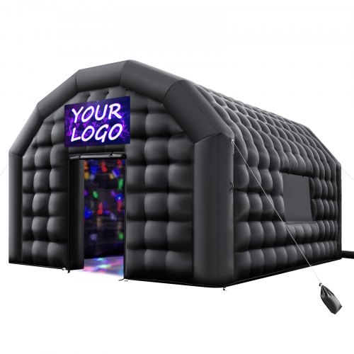 pavillon-aufblasbar-372bpb-1.jpg VEVOR Aufblasbares Partyzelt 5x4x3,8 m, Würfelzelt für Disco Nachtclub, Pavillon Hochzeitszelt mit 680W Gebläse, Sandsack, 2 Fenster für ... – Bild 1