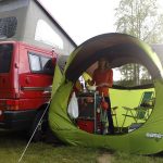 Test: Das QUECHUA WURFZELT / PAVILLON BASE SECONDS als Vorzelt für den Campingbus Misses&Mister