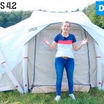 DECATHLON Quechua Air Seconds 4.2 Fresh & Black Familien Luftzelt [Unboxing & Aufbau]
