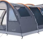 Skandika Tunnelzelt Gotland 4 Sleeper Protect | Camping Zelt für 4 Personen, eingenähter Zeltboden, mit dunkler Schlafkabine schwarz beschichtet, ...