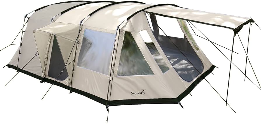 skandika-zelt-953ctu-1.jpg Skandika Tunnelzelt Nordland Sleeper für 6 Personen | Skandika Sleeper Schlafkabine, Zelt mit eingenähtem Zeltboden, wasserdicht, 5000 mm, 2 m ... – Bild 1