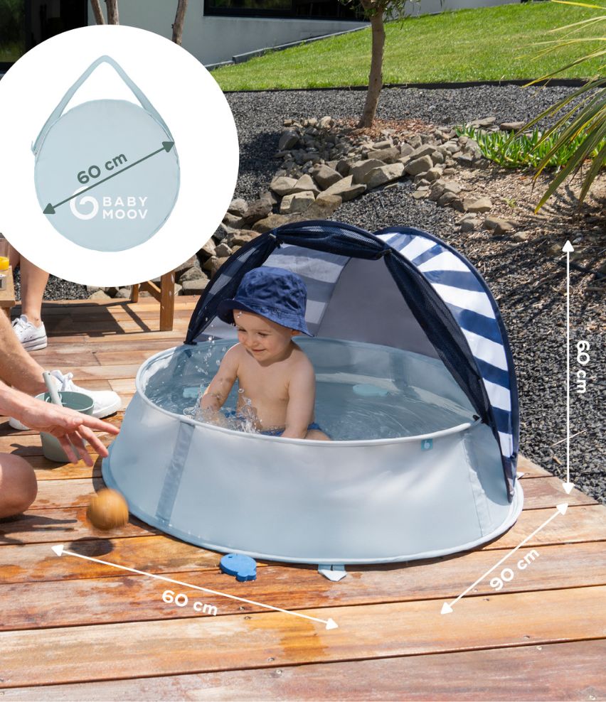 strandmuschel-586jds-1.jpg Strandmuschel Aquani Marinière, UV Schutz 50+ – Bild 1
