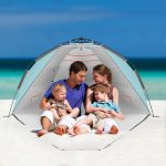 Luxuriöses Strandzelt für 3–4 Personen mit Sonnenschutzfaktor UPF 50+