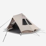 Campingzelt Tipi Zelt Polybaumwolle Tepee 5.2 für 5 Personen 2 Kabinen | Decathlon