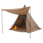 OUTFIT Tipi Zelt für Camping und Outdoor Schlafen für 6 Personen (450 x 390 cm), Teepee Zelt für Glamping mit Familie und Freunden | Campinggeräte | Joybuy