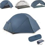 Naturehike Mongar Ultraleicht Zelt, Camping Zelt 2 Personen PU3000mm | Abriebfestes Polyester, Wasserdicht Winddicht Doppellagiges belüftet ...