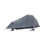 Where Tomorrow 2 Personen Kompakt Zelt Pop Up Wurfzelt Trekkingzelt 245x160x95 cm Grau