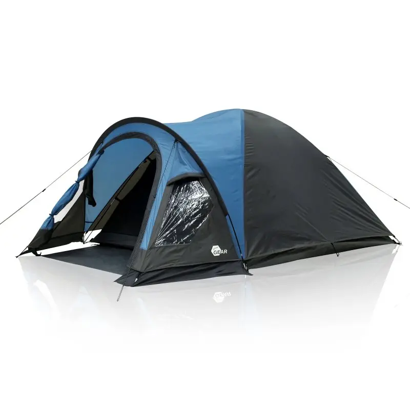 wurfzelt-3-personen-286gib.webp your GEAR Zelt Tivano 3 Personen Kuppelzelt mit Fenster Vorbau Belüftung wasserdicht mit 5000 mm Blau Grau – Bild 1