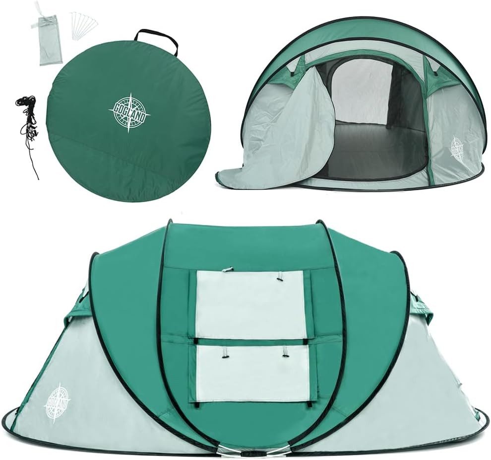 wurfzelt-3-personen-790ooy-1.jpg GOGLAND Wurfzelt Pop Up 3 Personen Camping Zelt Wassersäule 2.000mm, Personen: 3, Lichtschutzfaktor 50+, Pop Up Zelt – Bild 1