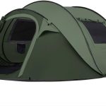 Camping Zelt, Pop Up Zelt 4 5 Personen, Automatisches Aufstellzelt in 3 Sekunden, Wurfzelte Wasserdicht Sonnenschutz, Familie Zelt, Tragbares Leichtes ...