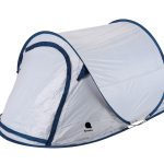 Pop Up Wurfzelt Cool & Dark silber 220 x 120 cm 2 Personen Verdunkelungszelt für Trekking und Camping