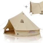 your GEAR Zelt Desert 8 Pro UV50+ Baumwolle Campingzelt Tipi Familienzelt mit Vordach