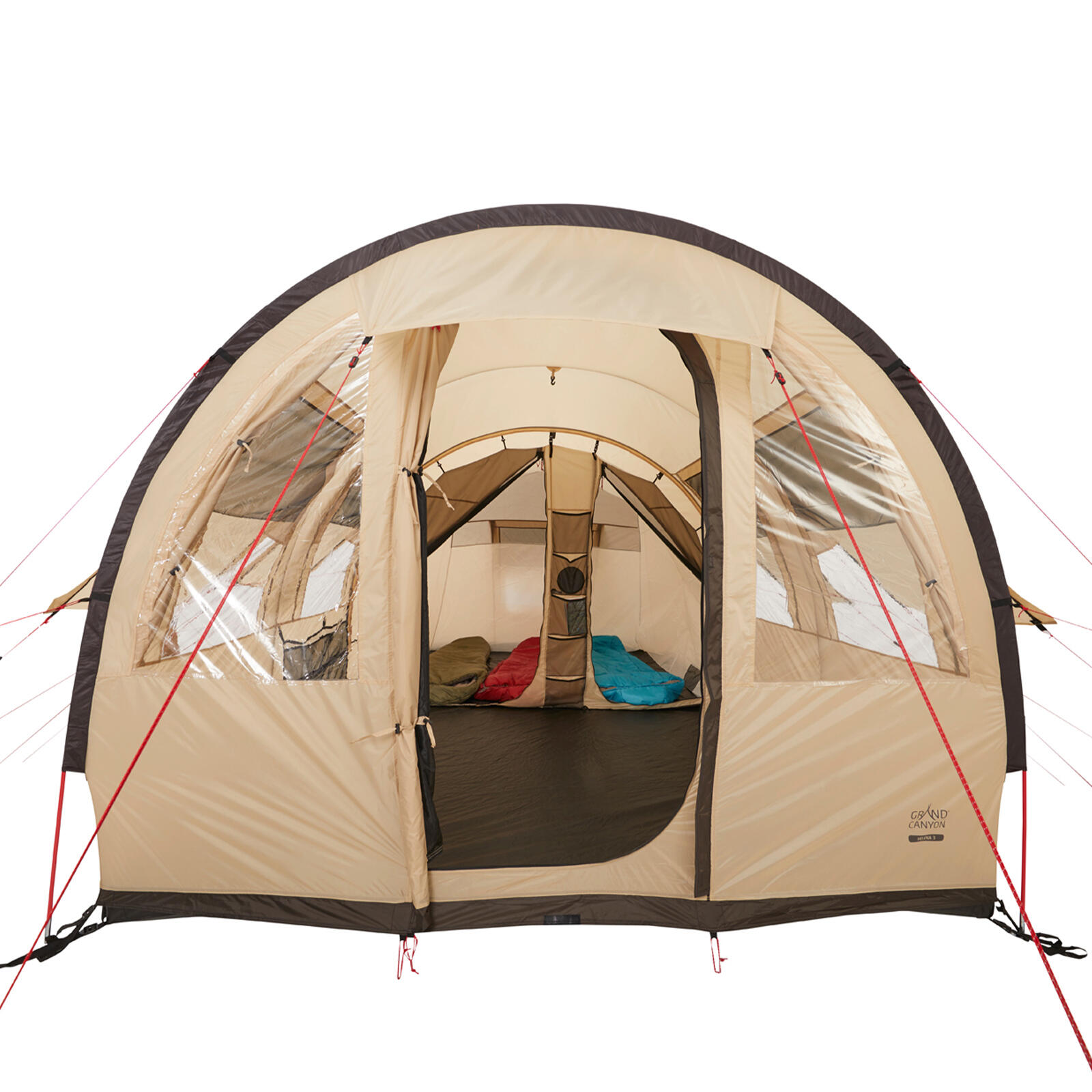 zelt-mit-vorzelt-975wdj-1.jpg Tunnelzelt Helena 3 Personen Familien Gruppen Zelt Camping Vorraum – Bild 1