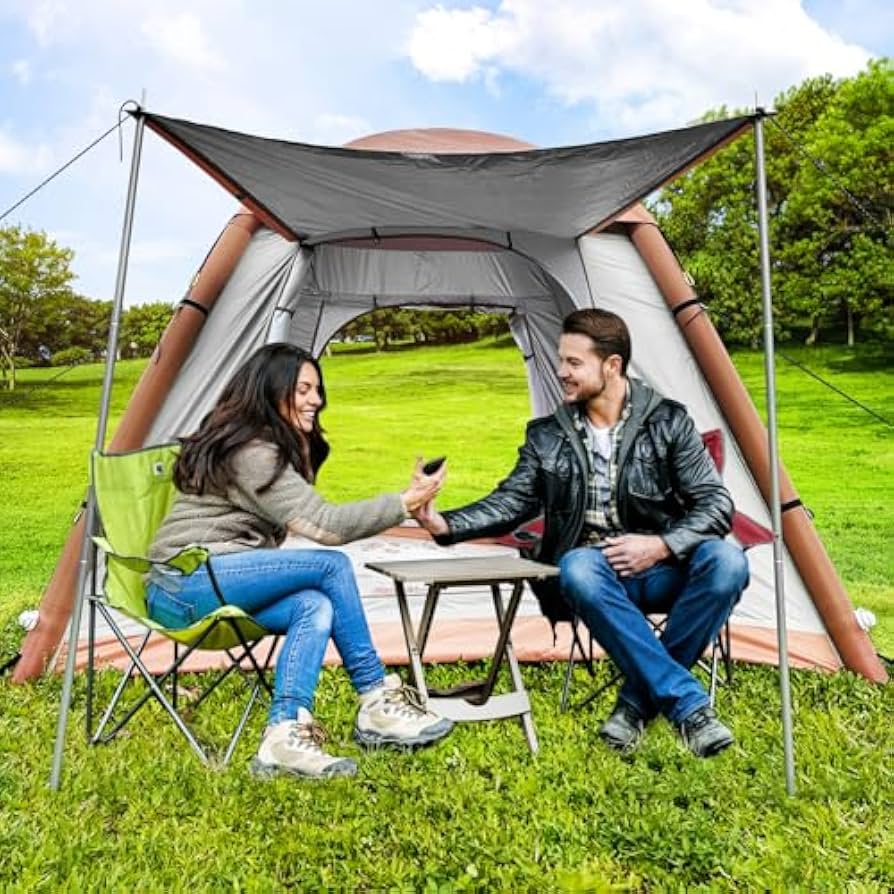 zelt-zum-aufblasen-126jqk-1.jpg aufblasen Familienzelt, aufblasbares Campinghaus mit Luftpumpe : Amazon.de: Sport & Freizeit – Bild 1