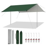 Woltu Tarp Zelt, (1 tlg), Zeltplane Wasserdicht, Camping Plane Sonnenschutz Ultraleicht